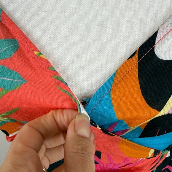 Farm Rio Toucan Tropical Wrap Maxi Dress Size XXS‎ - Picture 4 of 7